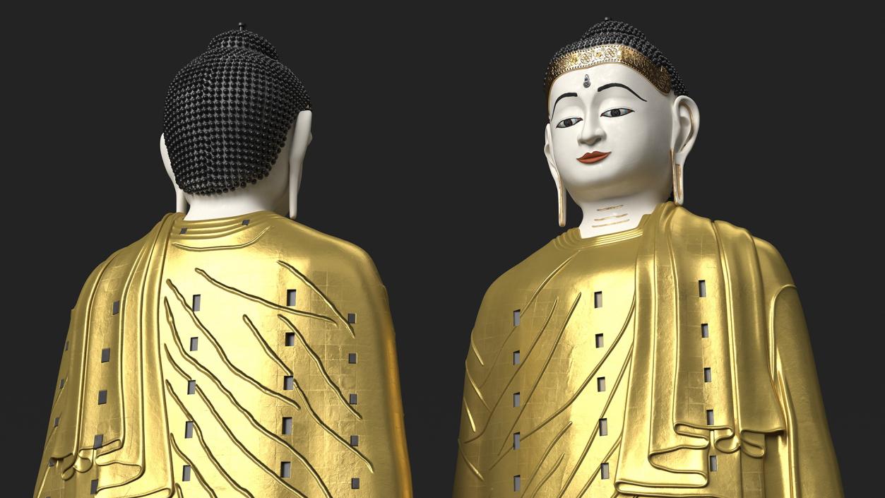 Buddha Statues Collection 6 3D