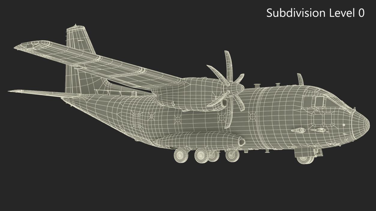 Multi-role Aircraft Grey 3D model