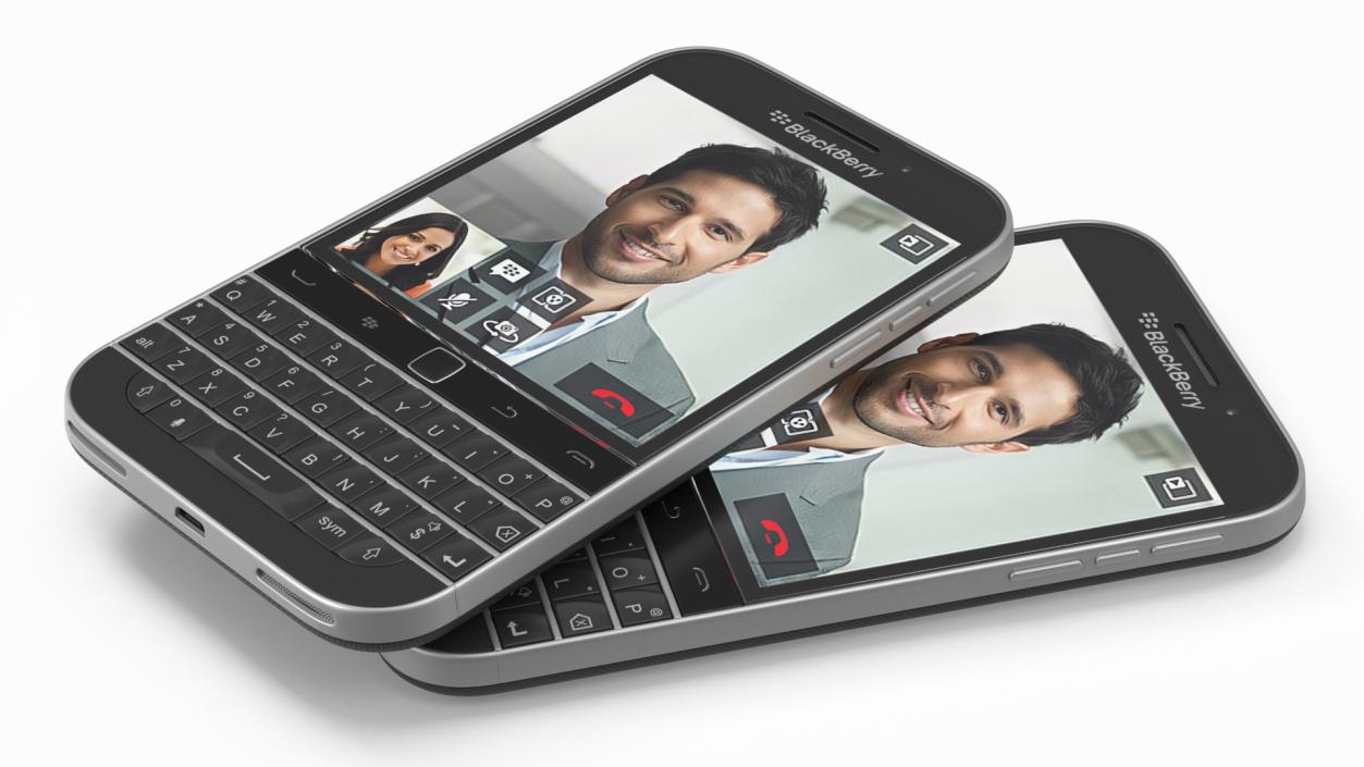 3D model Smartphone BlackBerry Classic Black