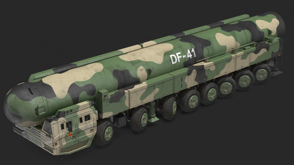 3D ICBM Launch Vehicle Rigged