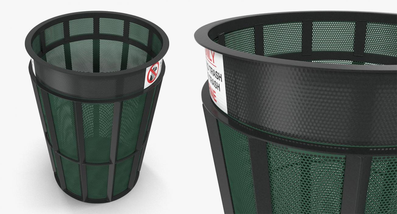 3D model Public Garbage Cans Collection