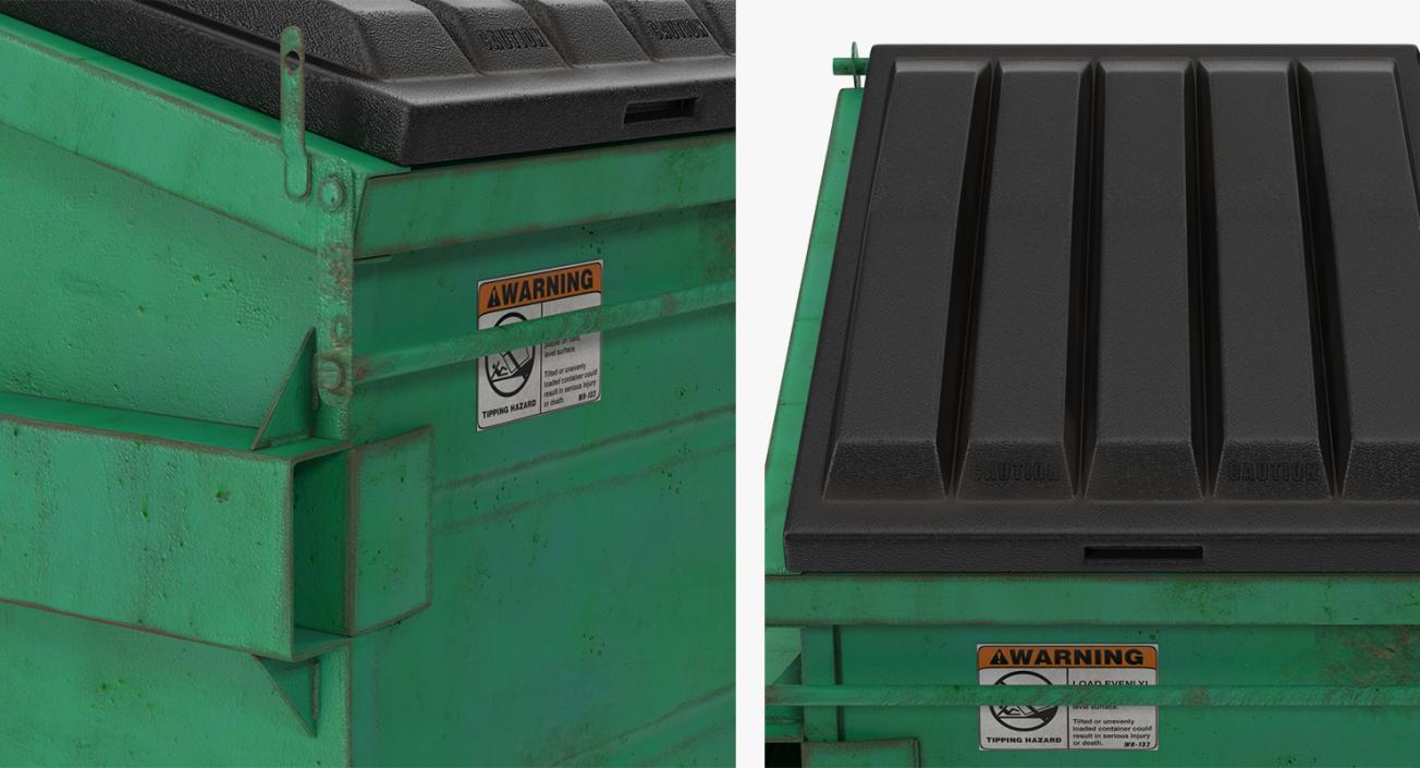 3D model Public Garbage Cans Collection