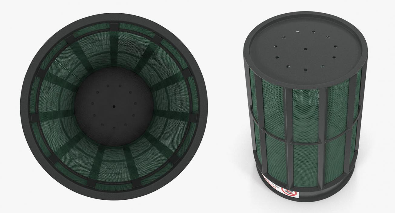 3D model Public Garbage Cans Collection