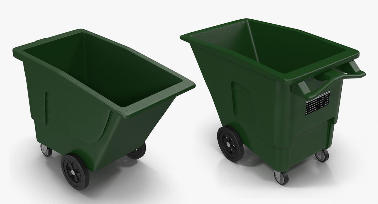 3D model Public Garbage Cans Collection