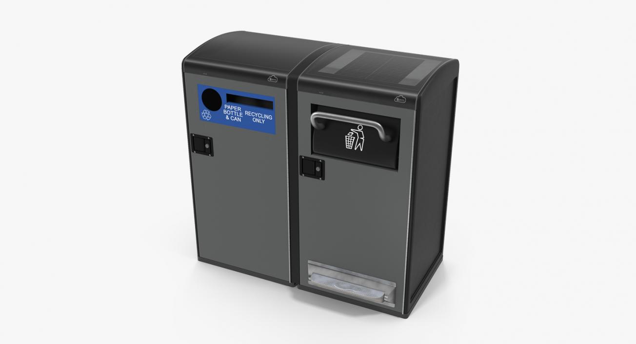 3D model Public Garbage Cans Collection