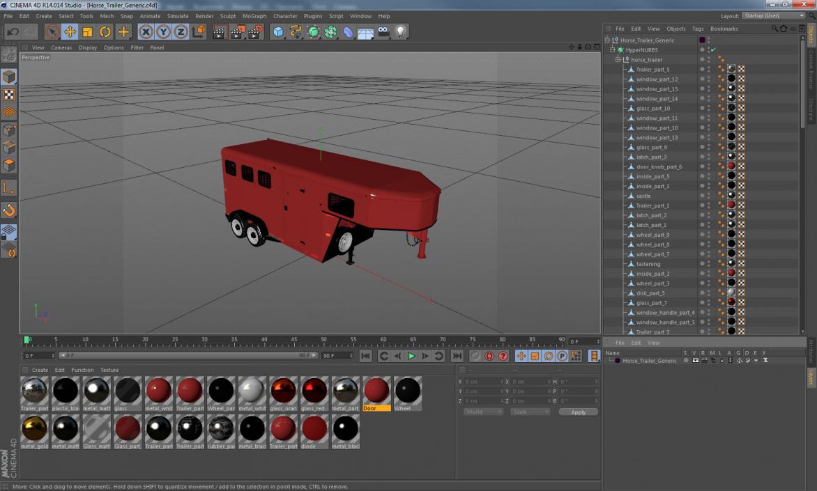 3D Horse Trailer Generic