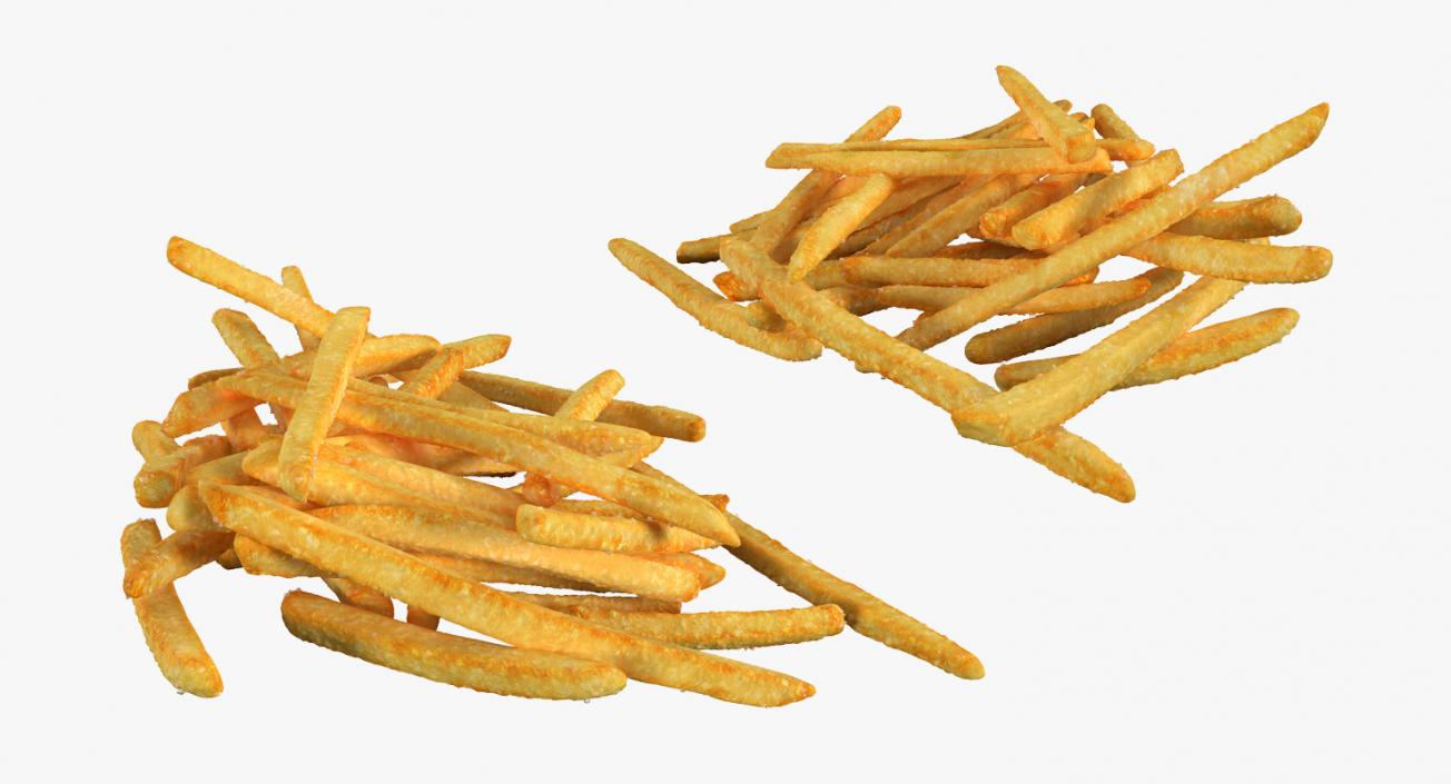 3D model Pile Of French Fries