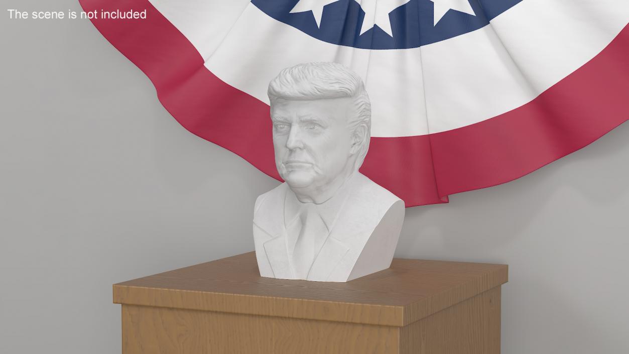 3D Plaster Bust of Trump