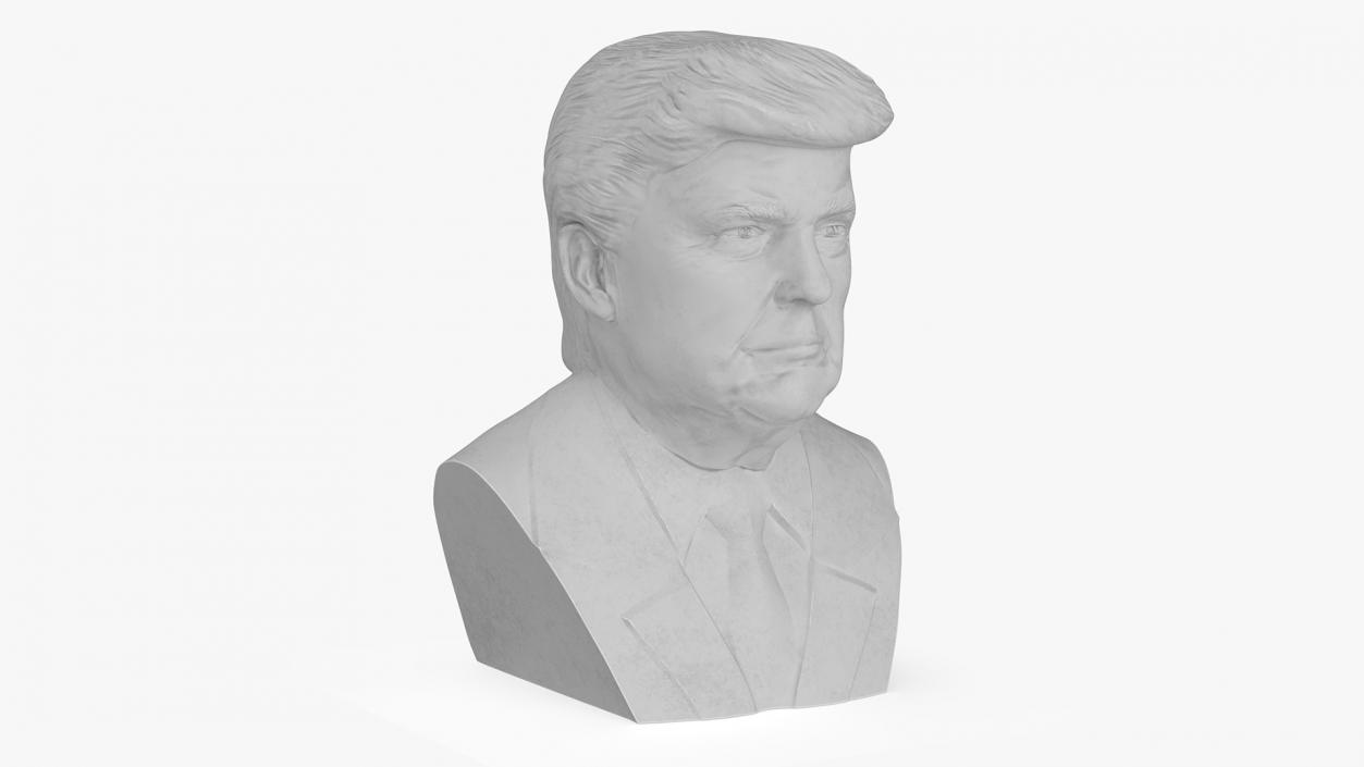 3D Plaster Bust of Trump