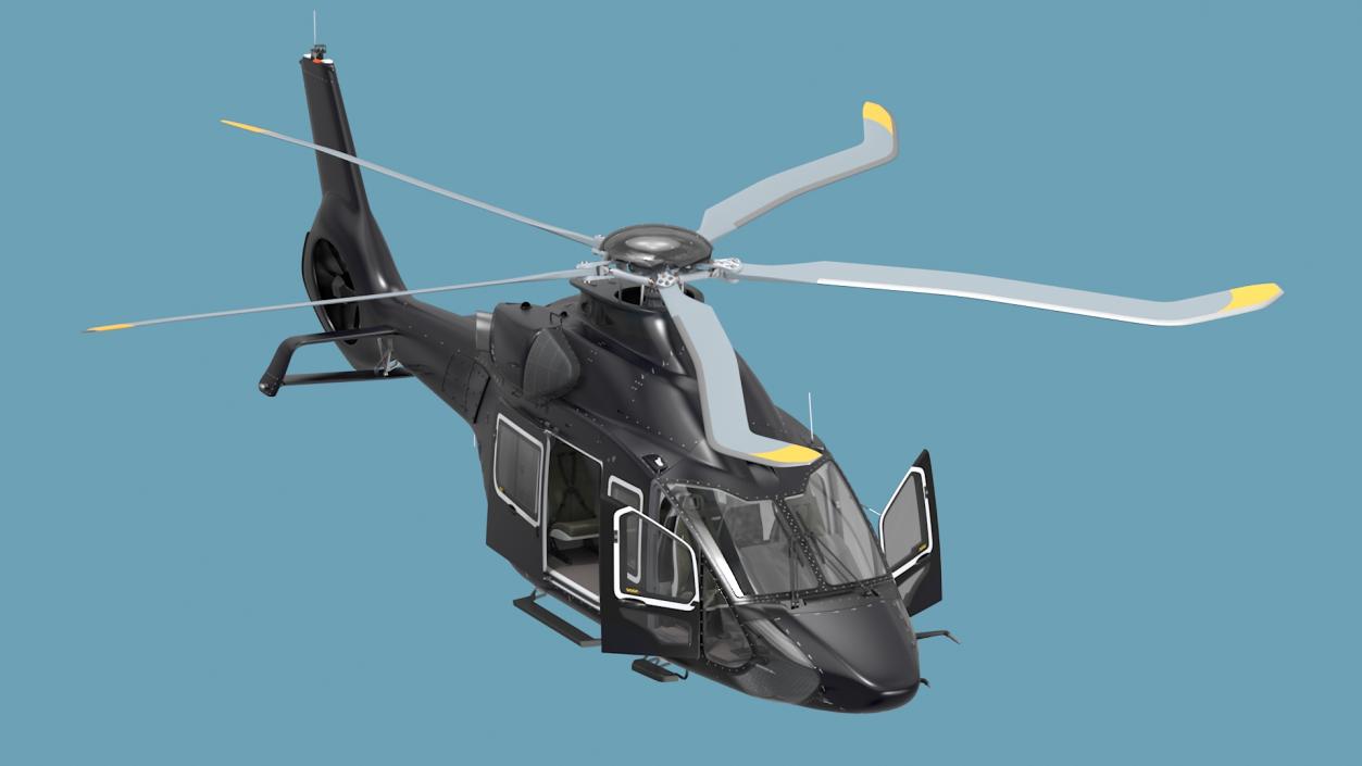 Medium Private Helicopter Rigged 3D