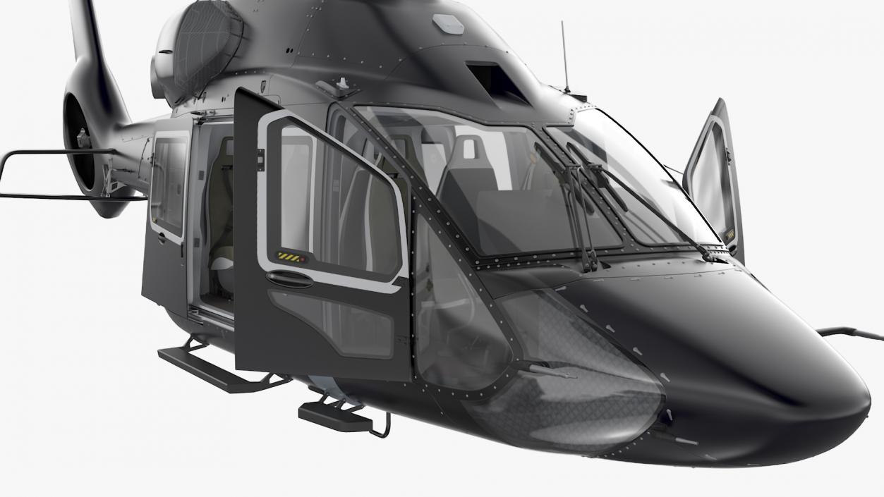 Medium Private Helicopter Rigged 3D