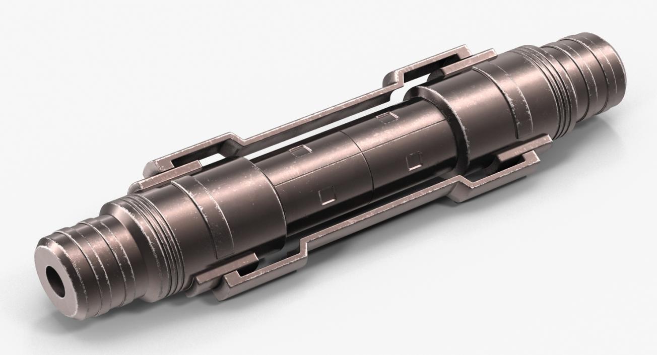 3D Anodized Ram Hydraulic Cylinder Sci-Fi model