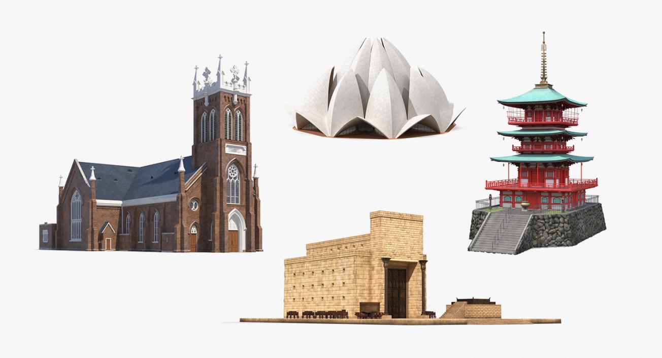 Religious Buildings Collection 2 3D