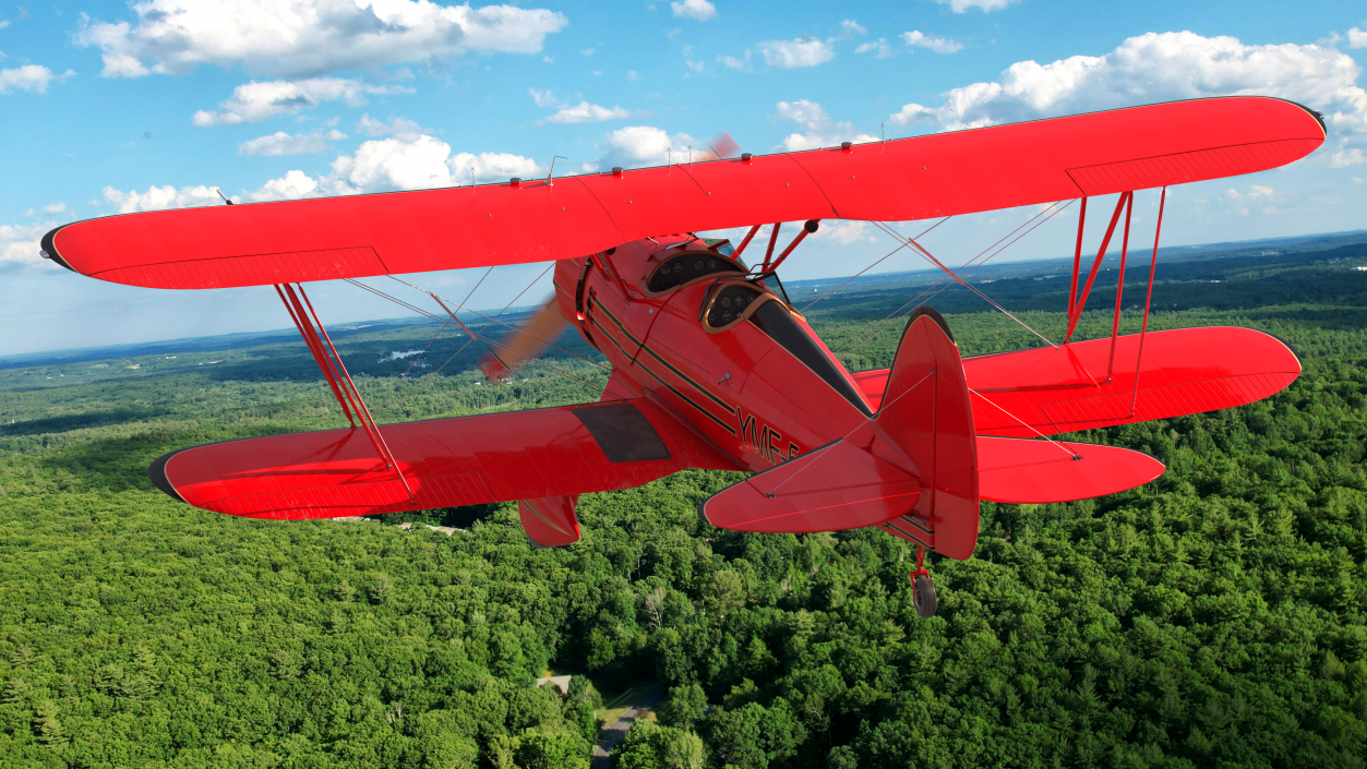 Spirit of 30A Coastal Biplane YMF-5 Rigged 3D