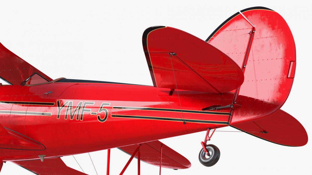 Spirit of 30A Coastal Biplane YMF-5 Rigged 3D