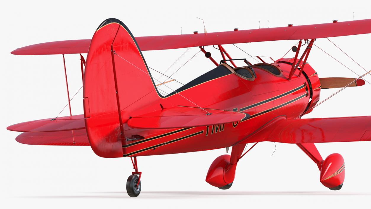 Spirit of 30A Coastal Biplane YMF-5 Rigged 3D