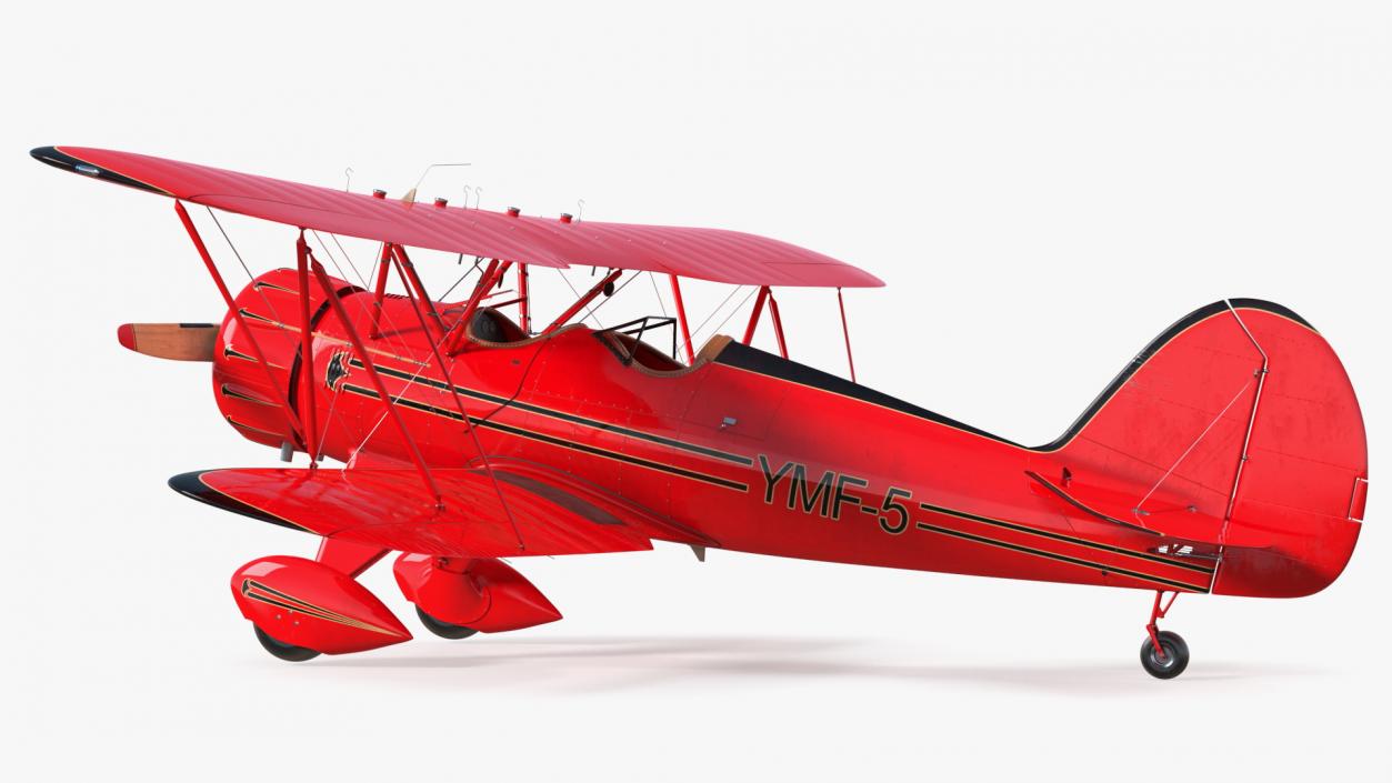 Spirit of 30A Coastal Biplane YMF-5 Rigged 3D