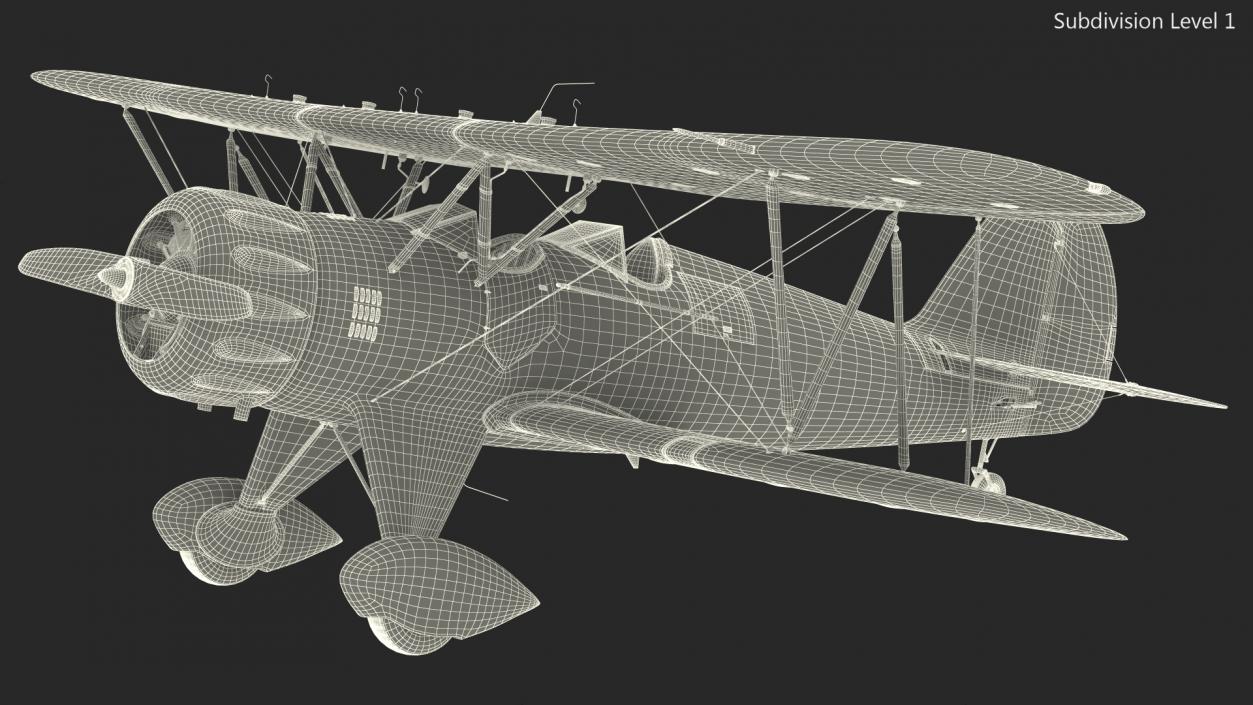 Spirit of 30A Coastal Biplane YMF-5 Rigged 3D