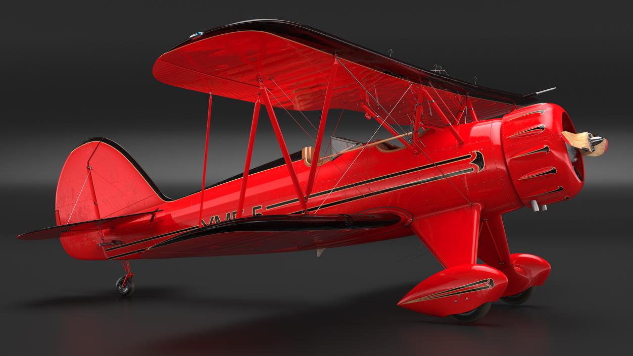 Spirit of 30A Coastal Biplane YMF-5 Rigged 3D