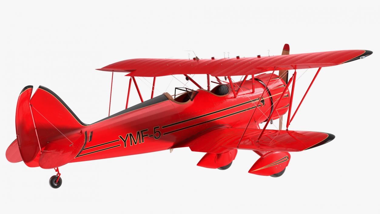 Spirit of 30A Coastal Biplane YMF-5 Rigged 3D