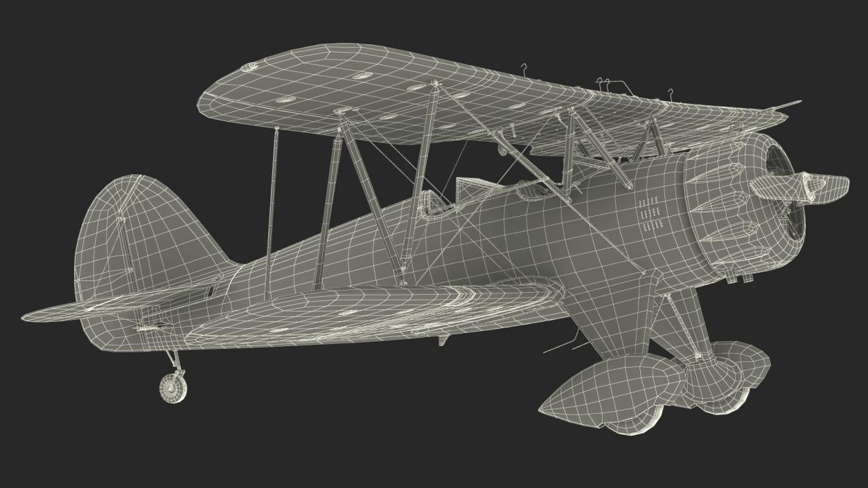 Spirit of 30A Coastal Biplane YMF-5 Rigged 3D