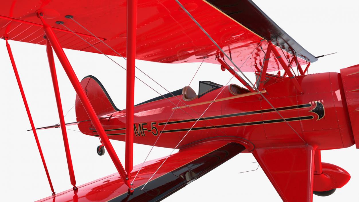 Spirit of 30A Coastal Biplane YMF-5 Rigged 3D