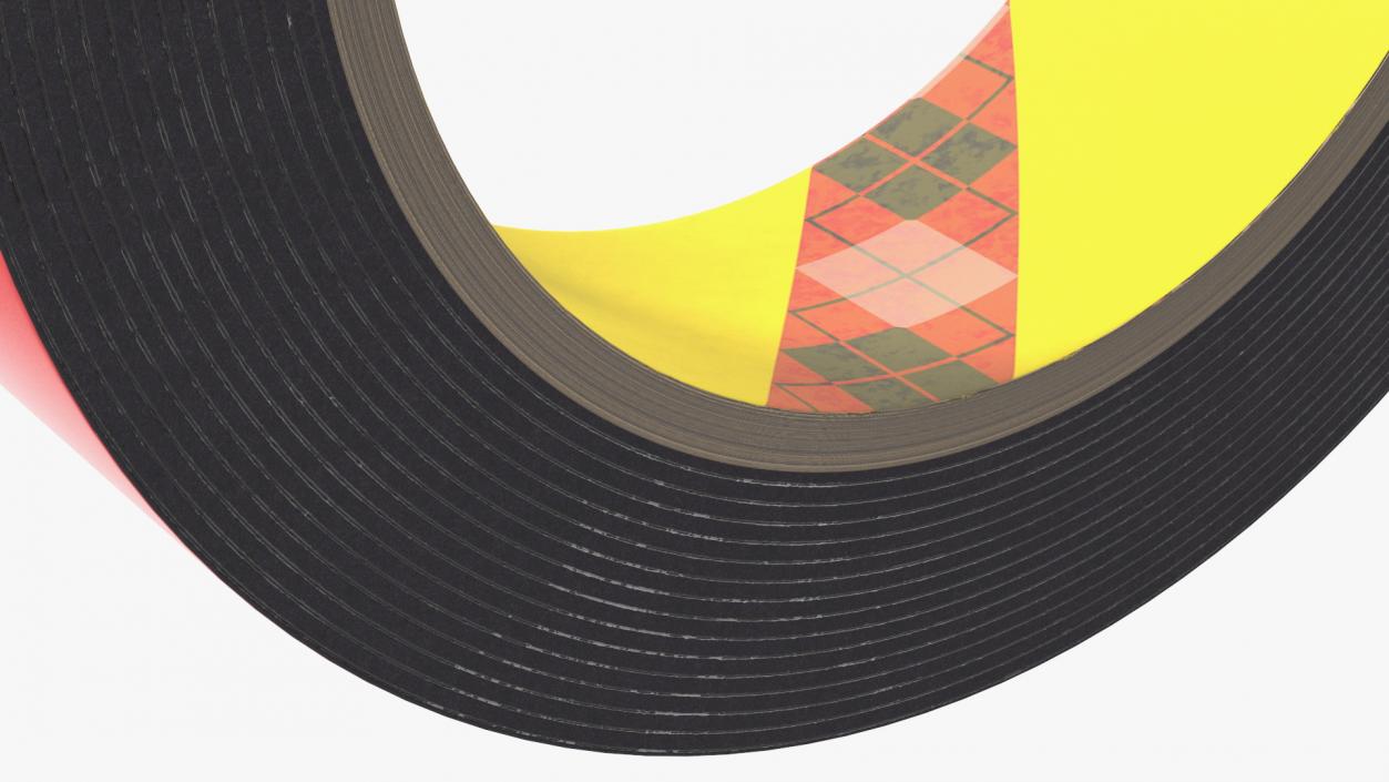 Double Sided Acrylic Foam Adhesive Tape 3D model