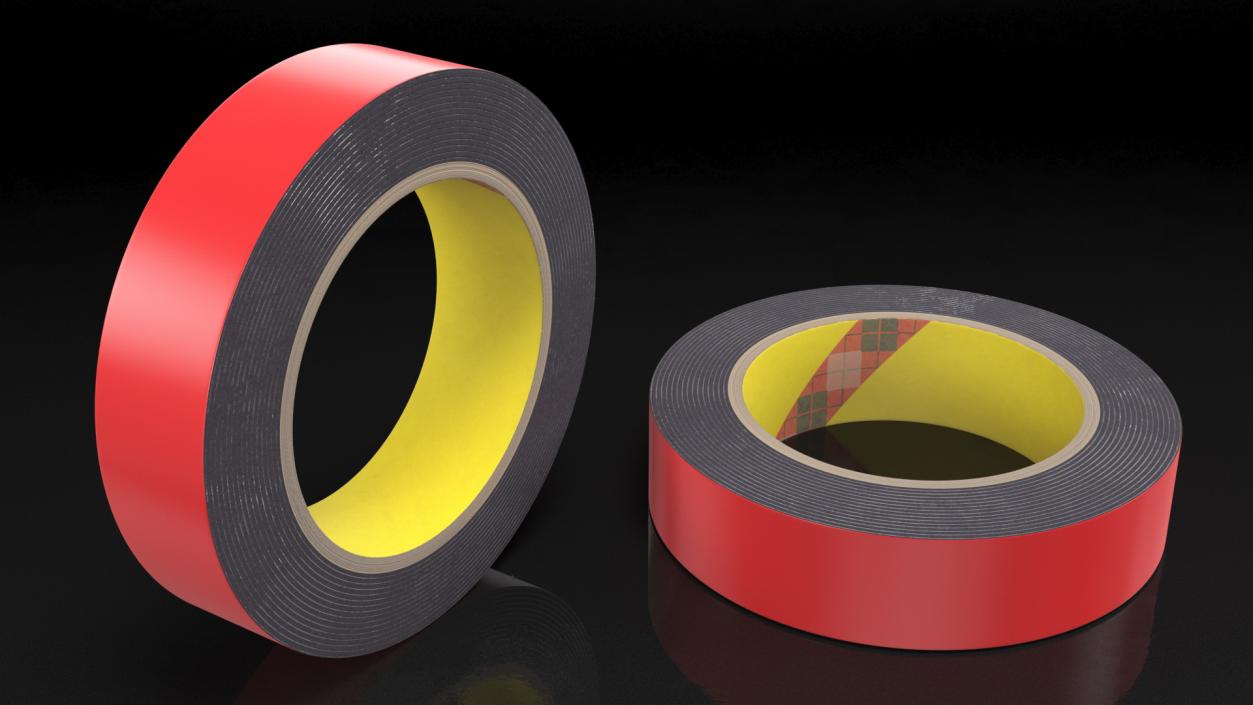 Double Sided Acrylic Foam Adhesive Tape 3D model