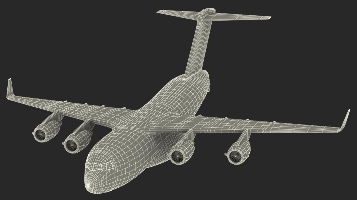 3D Military Transport Aircraft Scale model