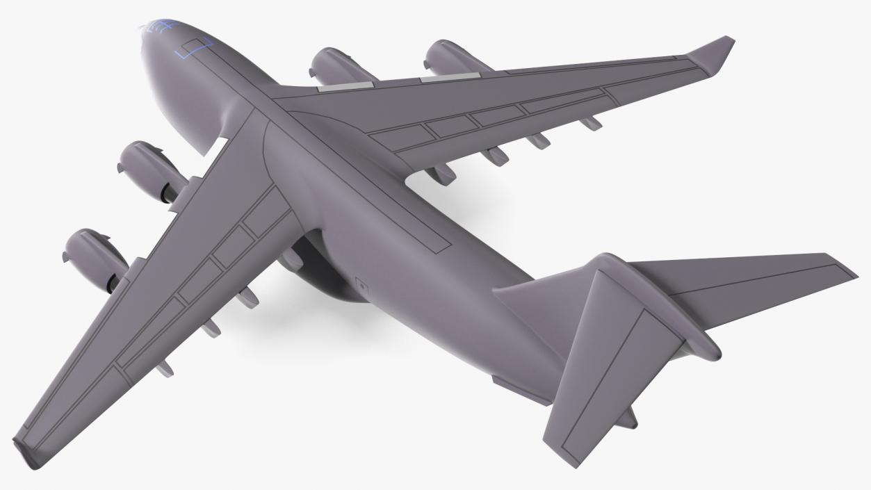 3D Military Transport Aircraft Scale model