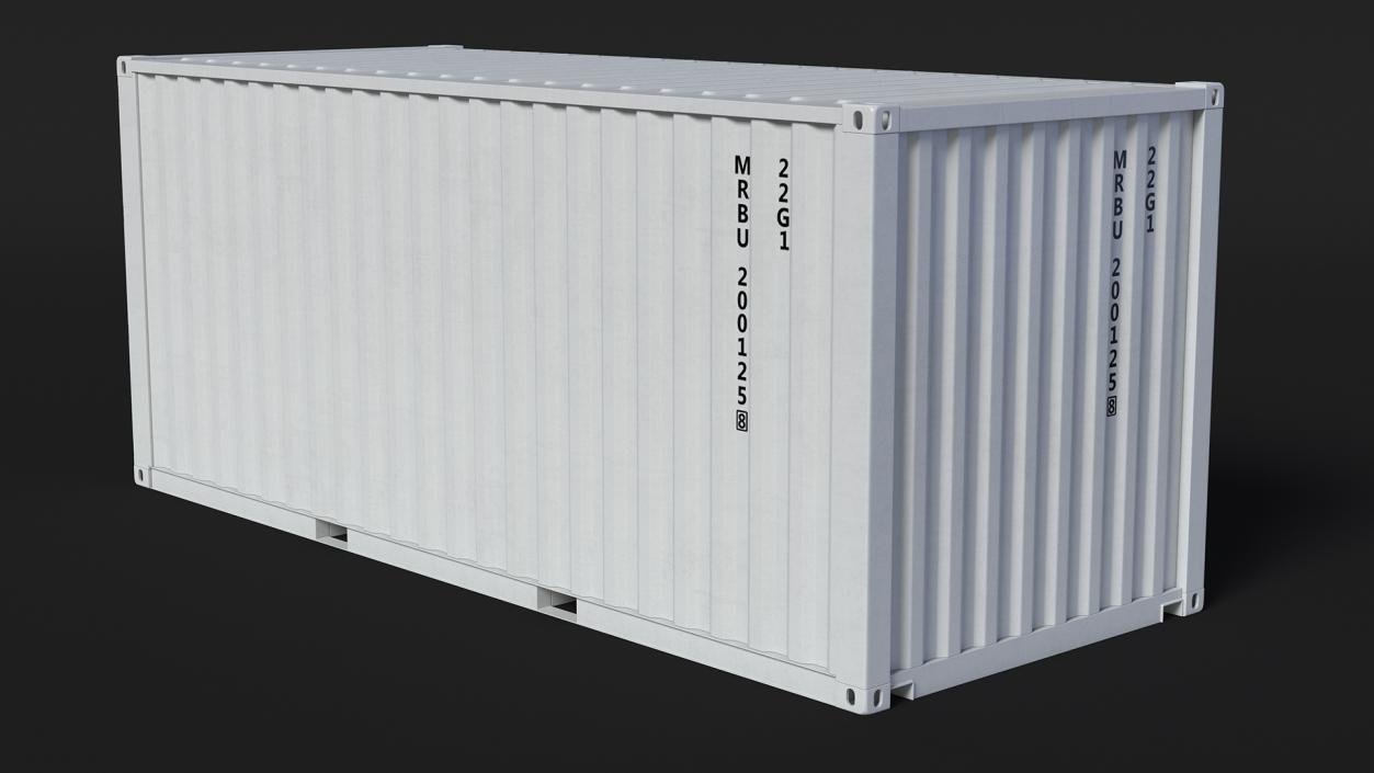 3D model Shipping Cargo Container 20 ft