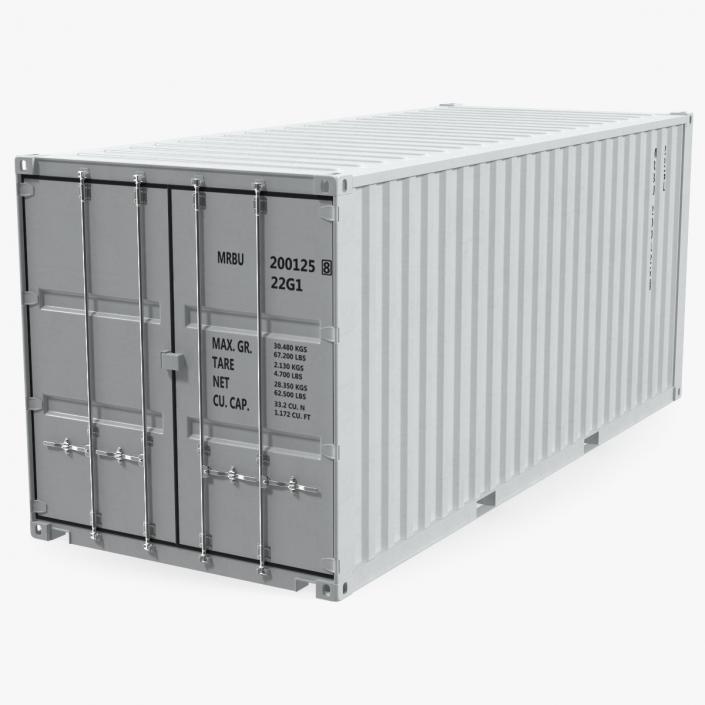 3D model Shipping Cargo Container 20 ft