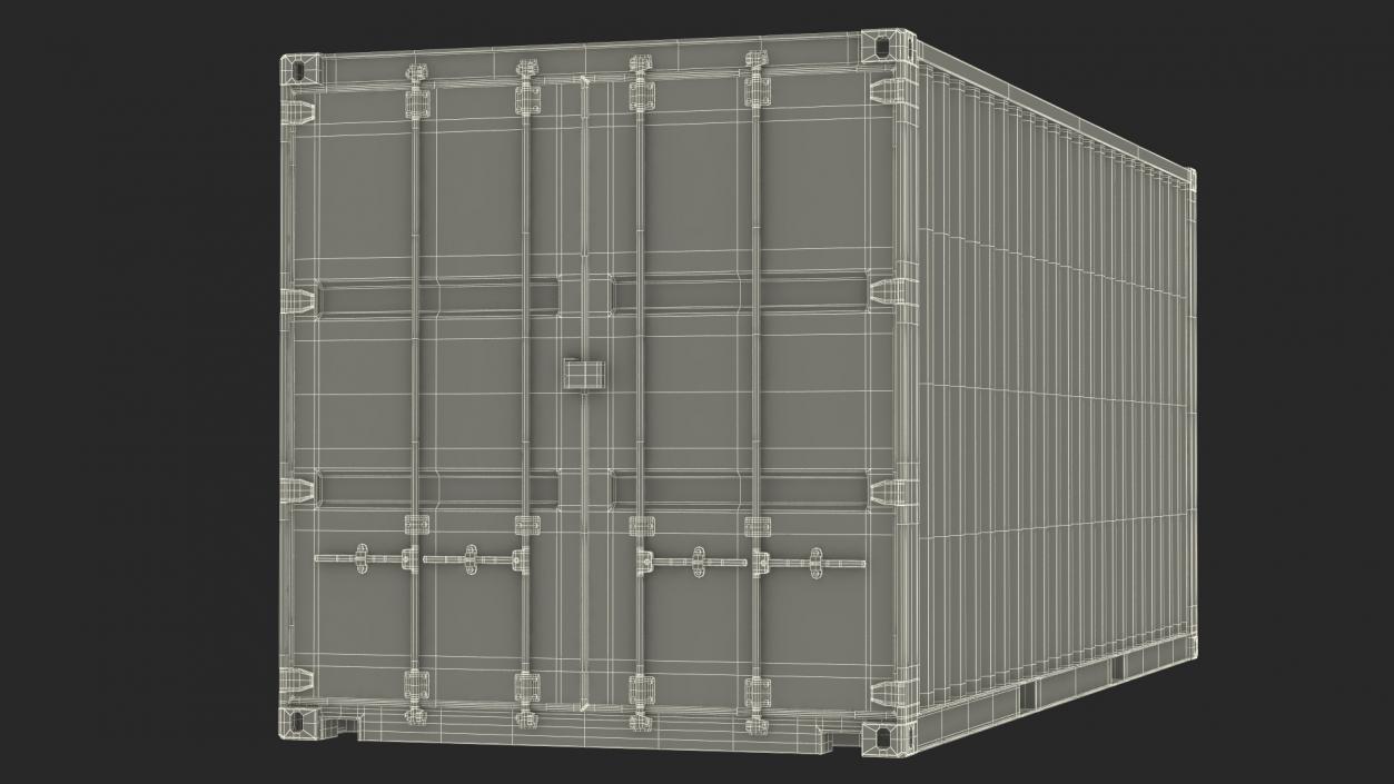 3D model Shipping Cargo Container 20 ft