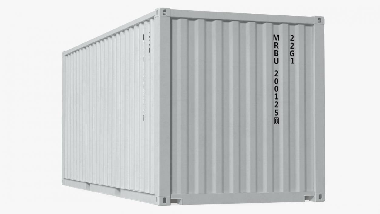 3D model Shipping Cargo Container 20 ft