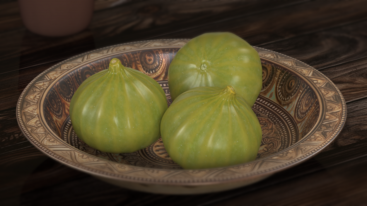 3D model Green Fig Fruit