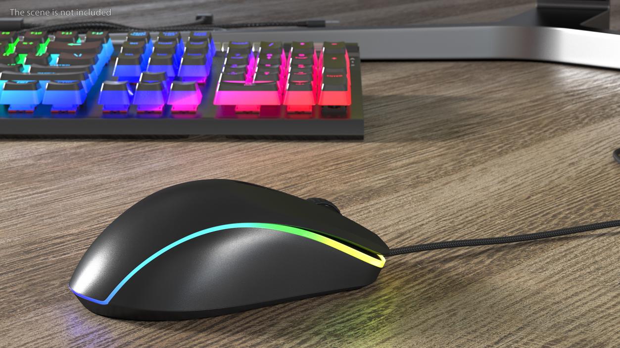 Wired RGB Gaming Mouse 3D