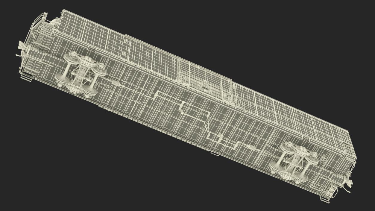 3D model Tropicana Refrigerated Boxcar Train