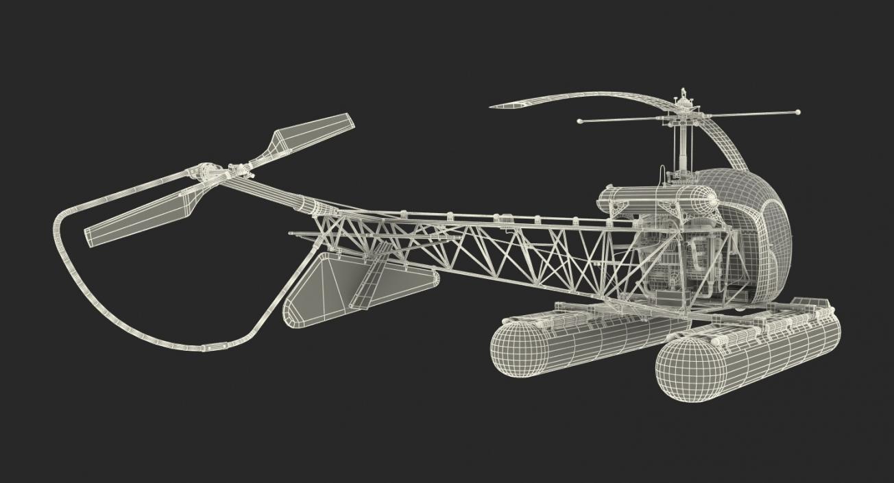 3D Police Helicopters Rigged Collection