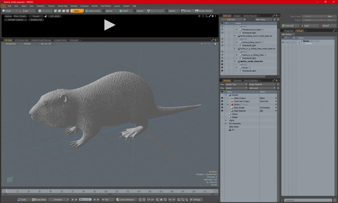 3D model Nutria