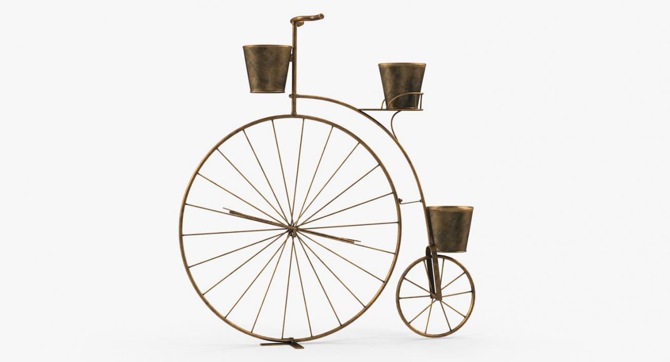 Bicycle Plant Stand 3D model