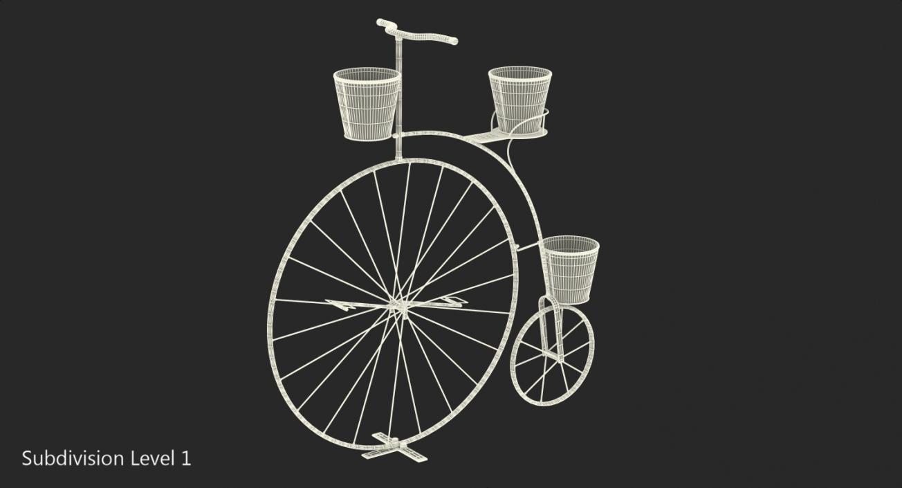 Bicycle Plant Stand 3D model