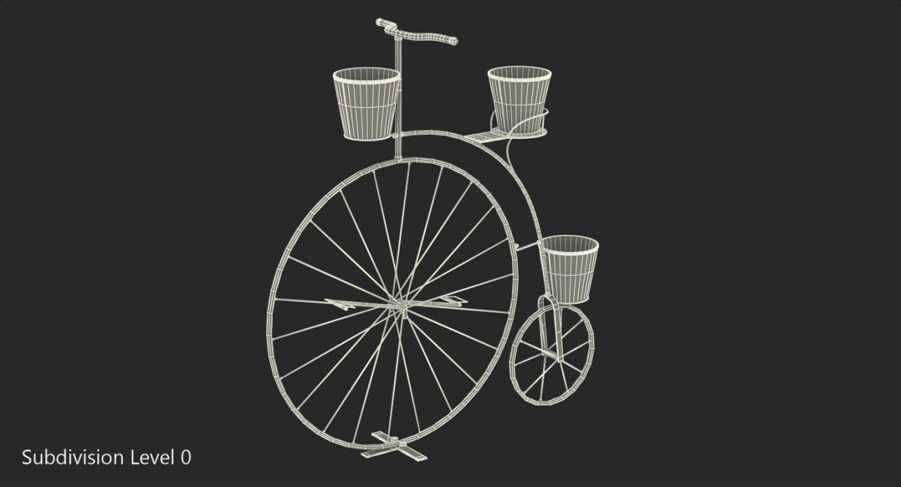 Bicycle Plant Stand 3D model