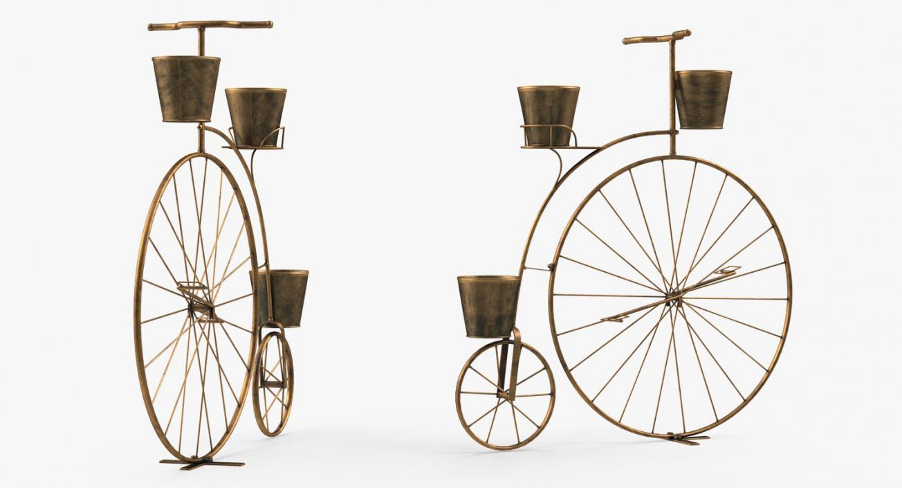 Bicycle Plant Stand 3D model