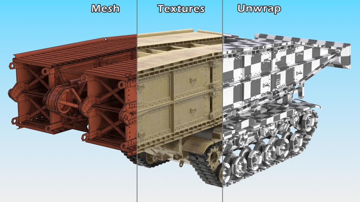 3D M60 A1 AVLB Armored Bridge