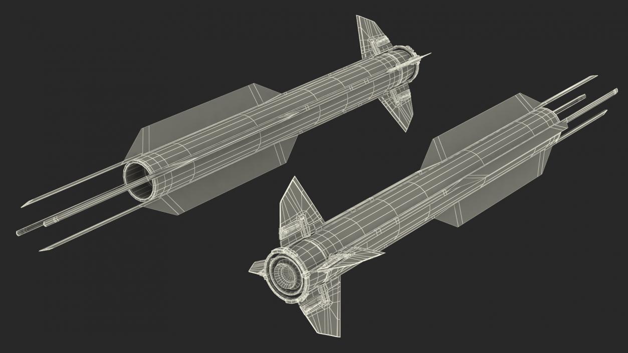 3D model SAM Missile Set