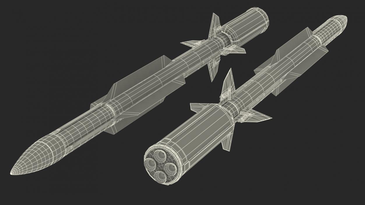 3D model SAM Missile Set