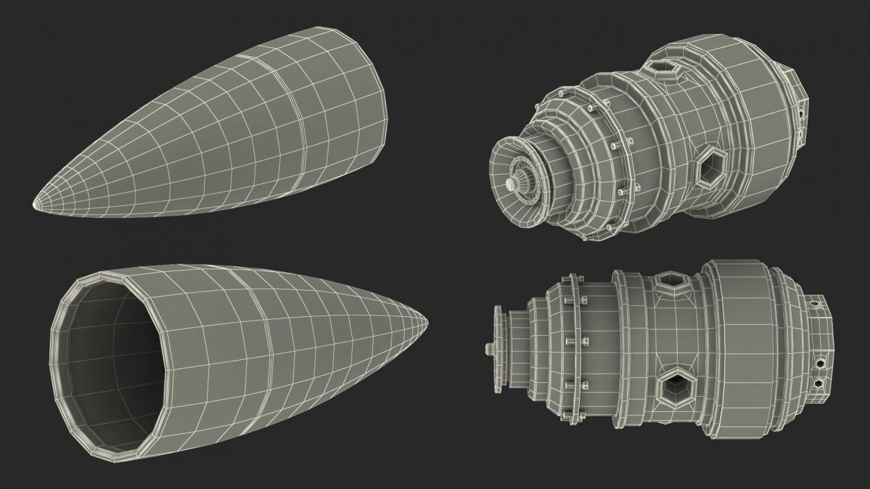 3D model SAM Missile Set