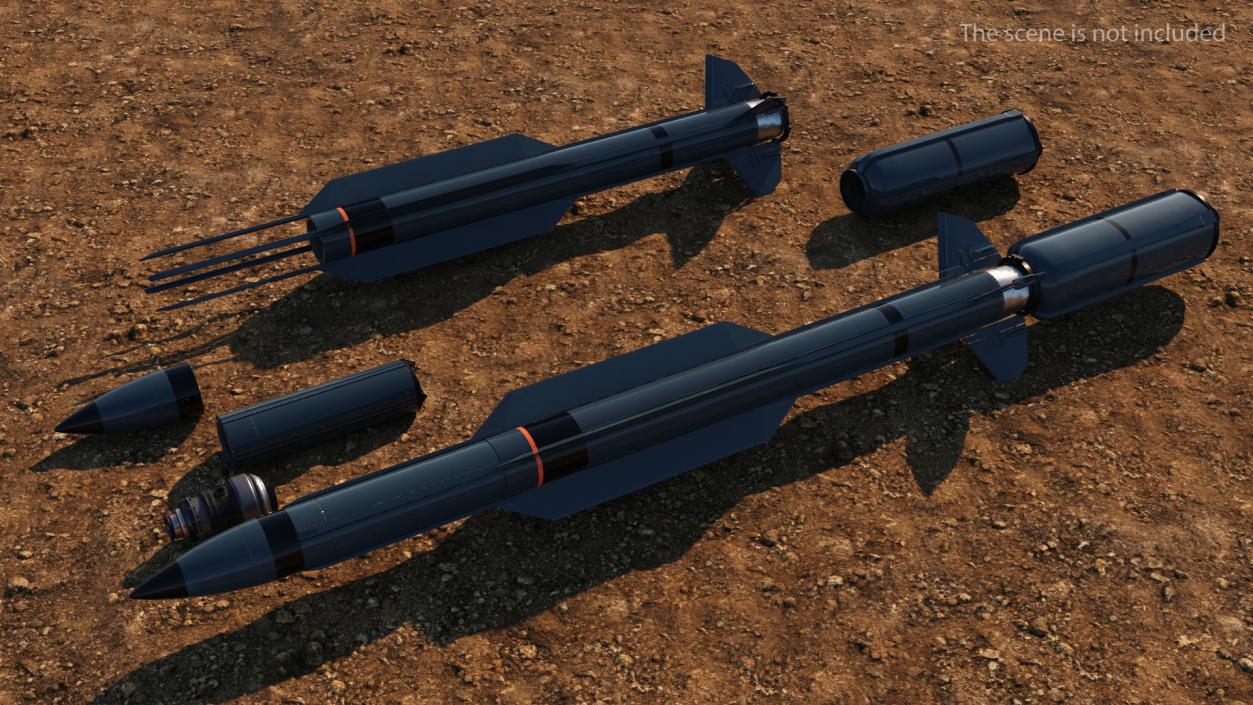 3D model SAM Missile Set