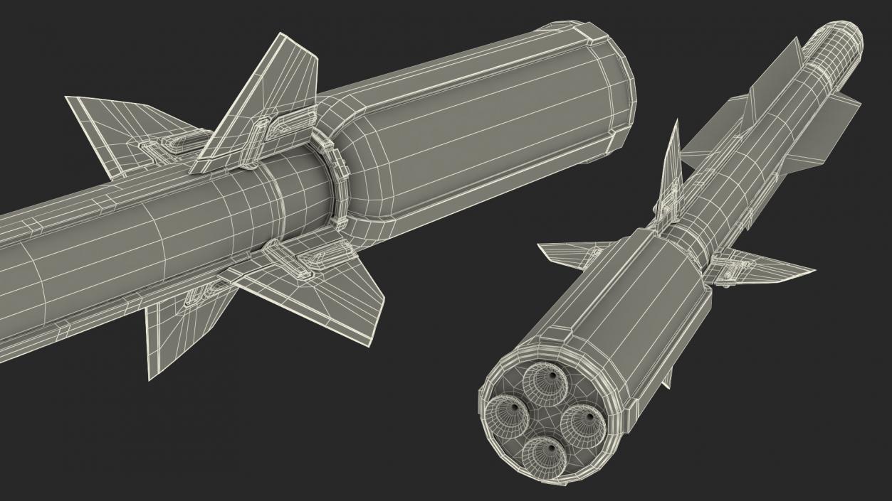 3D model SAM Missile Set