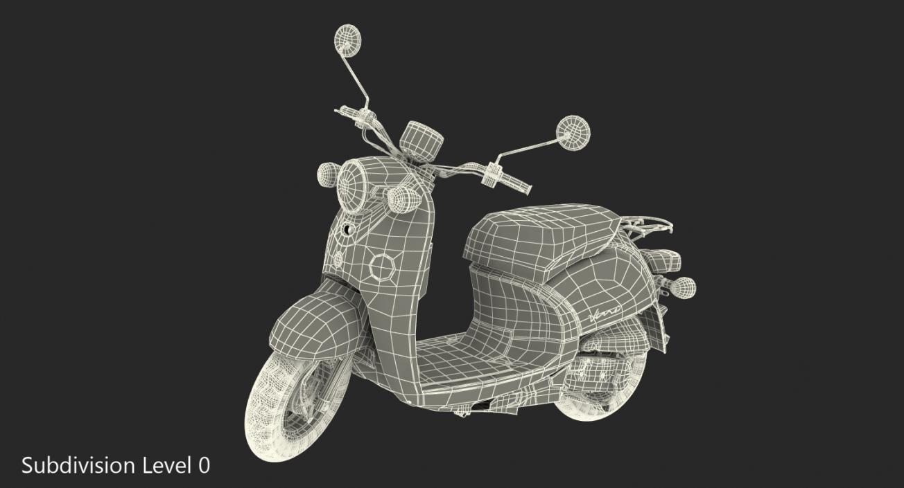 3D model Scooter Motorcycle Yamaha Vino Classic 2017 Rigged